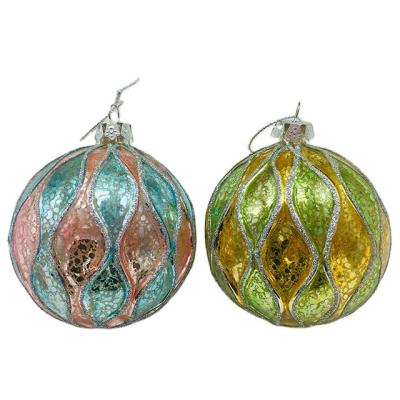 China Chimeras Holiday Decorate Christmas Glass Ball Hanging Decoration With Best Price for sale