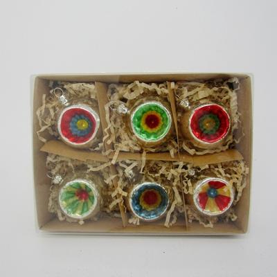 China 2021 Vintage Glass And Plastic Glass Ornaments Packed In Crafts Box With PVC Lids for sale