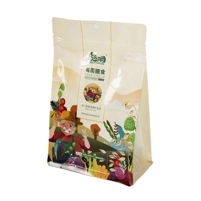 China Customized Multicolor Food Zipper Packaging Zip Lock Moisture Proof Plastic Ziplock Stand Up Pouch Bag With Window for sale