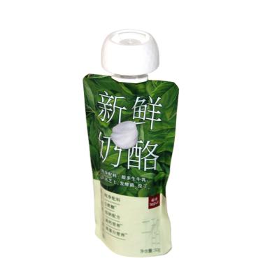 China Custom Laminated Printing Disposable Juice Bag Liquid Packaging Stand Up Plastic Water Spout Pouch for sale