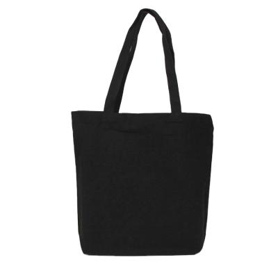 China Reusable Professional Customization Designer Black Canvas Bags For Shopping for sale