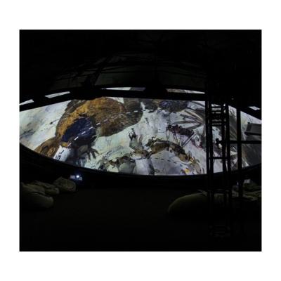 China Immersive 360 ​​Fulldome Projection Screen Aluminum Steel Cinema for sale