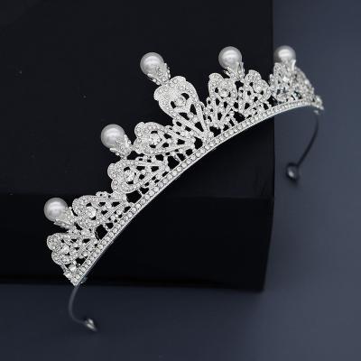 China Hollow Out Queen Crystal Rhinestones Royal Princess Bridal Luxury Tiaras Crowns Girls Tiaras and Crowns Wedding Headband for sale