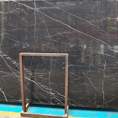 China Modern/Mediterranean Nero Margiua Chinese popularblack with white line marble stone for floor wall decoration for sale