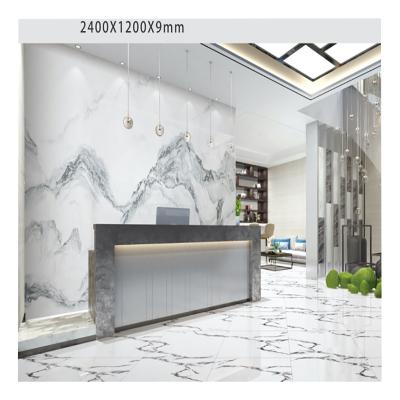 China Good Price Modern Chinese Artificial Stone Calacatta Quartz Marble White Slab For Bathroom Countertops,Background Wall for sale