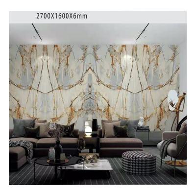 China Modern big slabs artificial marble agglomerate stone for kitchen table, background wall for sale