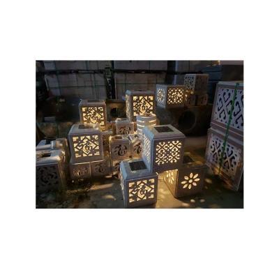 China Excellent Factory Direct Sales Modern Granite Lanterns Outdoor Stone Lantern for sale