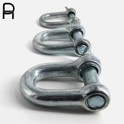 China Durable Heavy Industry Hardware Wholesale Hardware Shackle D Rigging Stainless Type Shackle Shackle For Construction for sale