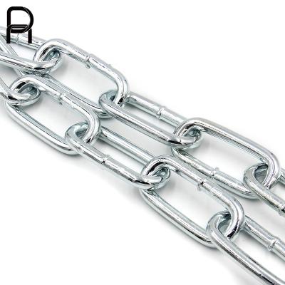 China Good quality decoration good quality din763 chain welded chain 8mm long galvanized lifting link chain for sale