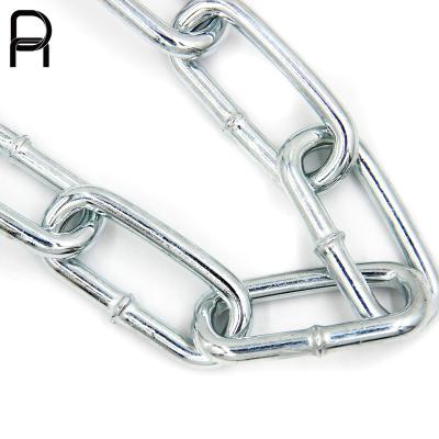 China Decoration professional made higher workload galvanized welded link din763 5mm long link chain for sale