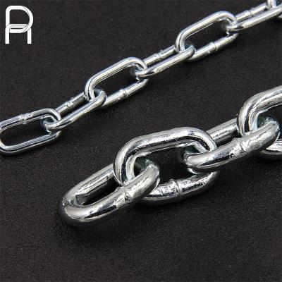 China High Strength Short Ordinary Mile Stainless Steel Chain 3mm Steel Link Chain Wholesale Link Chain Protector for sale