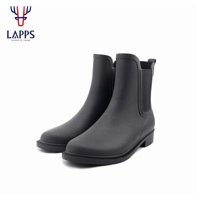 China Factory Price Anti-slip Cheap Fashion Chelsea Waterproof Black Rain Boots For Women for sale