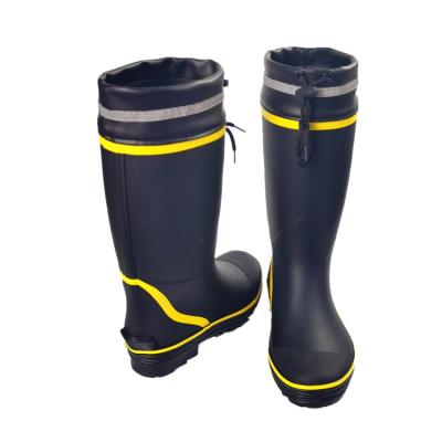 China Waterproof Mens Waterproof Fishing Boots Shoes Black Hunting Boots Working Rain Boots for sale