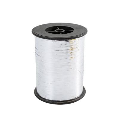 China Factory Sale Supply M Type Elastic PET Chinese Hot Direct Silver Metallic Weaving Yarn for sale