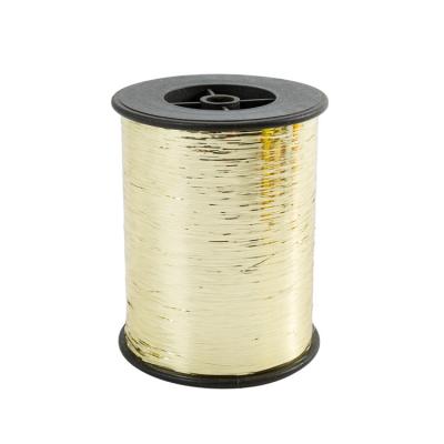 China Factory Direct Selling Metallic Gold Polyester Elastic PET M Type Metallic Yarn for sale