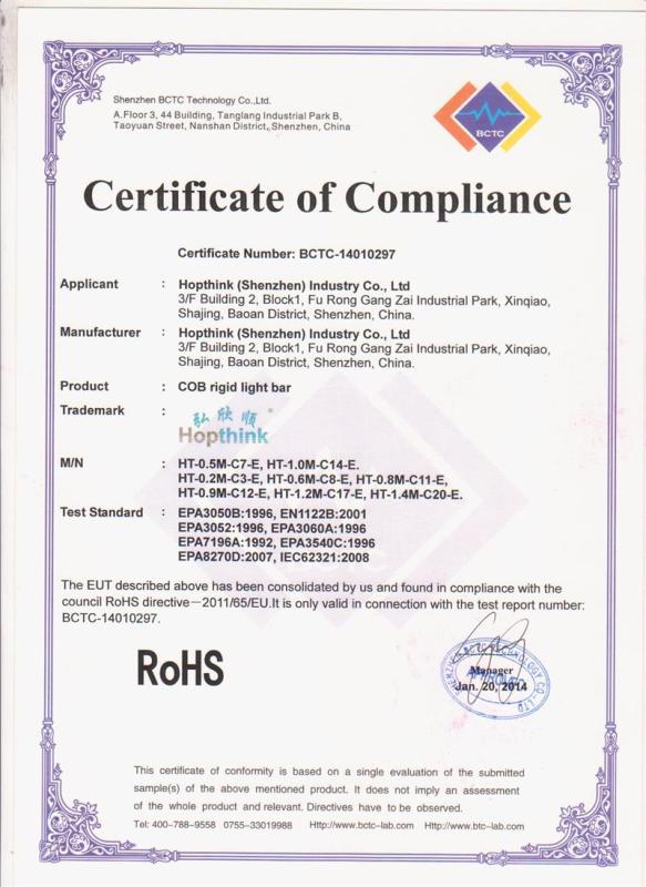 RoHS - Hopthink (Shenzhen) Industry Co., Ltd.