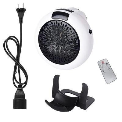 China Car Household Mini Electric Fan Heater For Desktop Bedroom Adjustable Thermostat With Remote Controller for sale