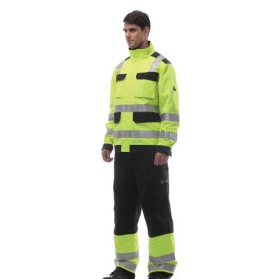 China Outdoor Cargo Work Use Hi Vis Work Pants Winter Safety Worker Construction Workwear Reflective Pants for sale