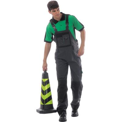 China Workwear Men Working Bib Pants Multi Pockets Industry Work Safety Clothing Mens Bib Pants for sale