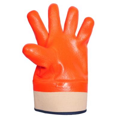 China Wholesale Custom Wear Resistant OEM Compound Hot Sponge Scratching Fully Sandy PVC Coated Safety Gloves for sale