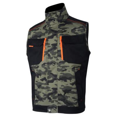 China Wholesale Custom Comfortable 260G Construction Safety Camouflage Workwear Vest for sale