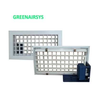 China Energy Saving Air Conditioning Motorized Double Deflection Supply Air Grille For HVAC System Ventilation for sale