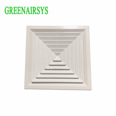 China Flexible Square Air Vent Grille ABS Plastic PVC Air Diffuser , Square Air Ventilation for sale