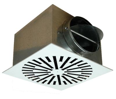 China Aluminum swirling air diffuser with plenum box (HVAC, air louver) for sale