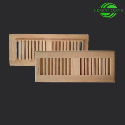 China Solid Wood Custom Flush Floor Mount Floor Registers for sale