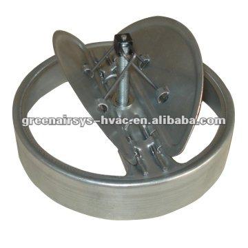 China Ventilation butterfly valve opposed blade damper (HVAC), HVAC duct dampers for sale