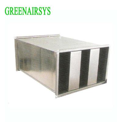 China Stainless steel duct mounted muffler (sound attenuator, air grille) for sale