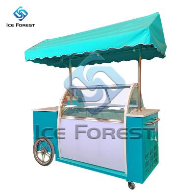 China Perfect defog and defrost new design ice cream trailer in china outdoor mobile trailer ice cream truck cart for sale for sale