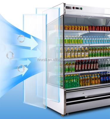 China For Fruit Multi-deck Showcase/Commercial Air Curtain Display Refrigerator/Vegetable Beverage Cooler/Milk Refrigerator for sale