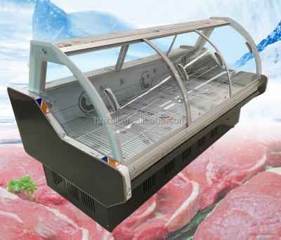 China Energy Saving Commercial Supermarket Fresh Meat Showcase Refrigerator Chiller /Industrial Freezer for sale