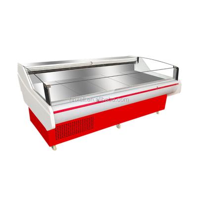 China Brand new energy-saving supermarket fresh meat showcases/platform fresh meat showcase/refrigerator meat display for sale