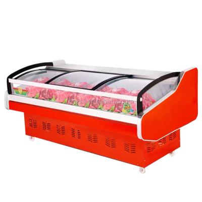 China Keep Meat Fresh Hot Sales Split Type Open Fresh Meat Showcase / Meat Display Fridge Supermarket Use for sale