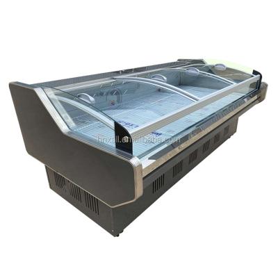 China Energy-saving hot sale meat display cabinets commercial open top refrigerator/meat cooler serving counter for sale