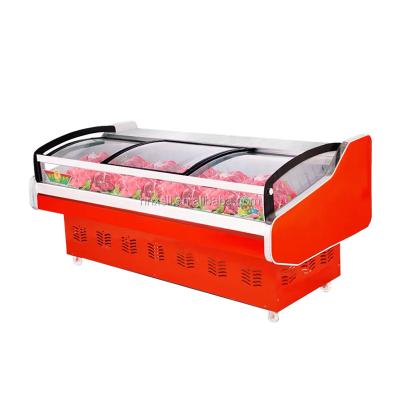 China For Grocery Food Meat Display Refrigerator Freezer For Chinese Factory Meat Showcase Cooler for sale