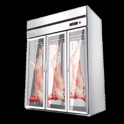 China Fresh Meat Supermarket Equipment Hanging Meat Display Freezing Chiller Freezer for sale