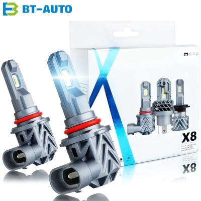 China BULBTEK X8-9006 Hot Selling Led 9006 Headlamp High Brightness Car Light Bulb 12V Universal for sale