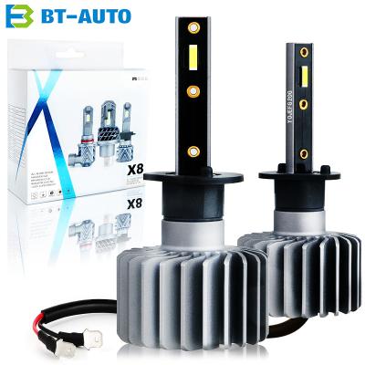 China BULBTEK X8 H1C led headlight OEM super bright canbus led headlight car led headlight bulb h1 universal for sale