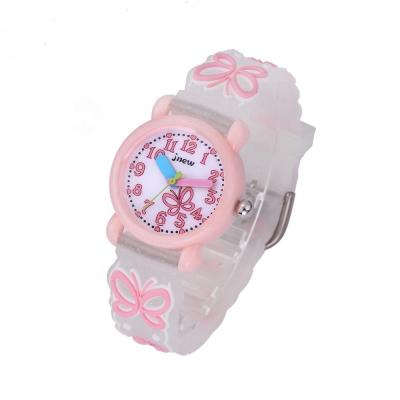 China Waterproof Butterfly Cartoon Fashion Pattern Children Wrist Watches Kid Hand Quartz Watch For Girl for sale