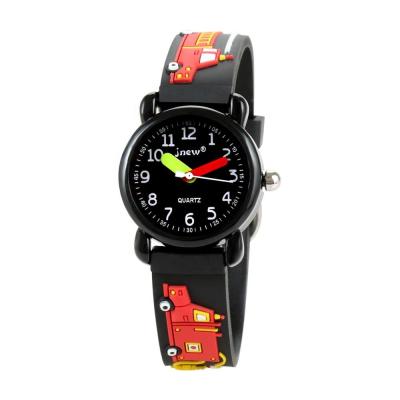 China Custom 3ATM Waterproof Black Cartoon Car Newest Kid Watch For Boy for sale