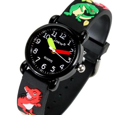 China Environmental Black Cartoon Sport Quartz Watch Kids Boys for sale