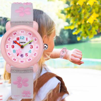 China 3d Children's Cartoon Watch Waterproof Quartz Gift Watch Sakura Pattern Children's Sports Watch for sale