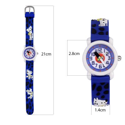 China Children's Watch Dog Cartoon Pattern Waterproof Quartz Silicone Jelly Strap Watch Kids Children's Watches for sale