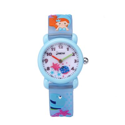 China custom logo free sample 3d cartoon watch boy water resistant unique design hand watches baby quartz watch for boy for sale