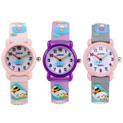 China 3D Quartz Watch Cute Cartoon Waterproof Quartz Watch Cartoon Animation For Kids for sale