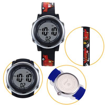 China JNEW Brand Watch For Boys Kids 3D Cartoon Wrist Digital Watch Waterproof 7 Color Lights Sport  Digital Children Watch for sale