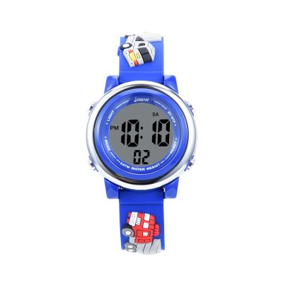 China Generic Fashion kids watch with cartoon design Electronic Watch Waterproof led digital Multifunctional wrist watches  for boys for sale